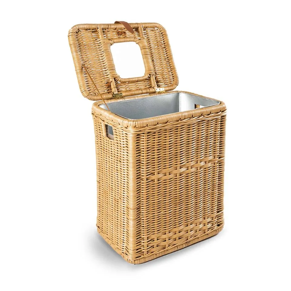 Rattan Trash Basket With Lid Private Label