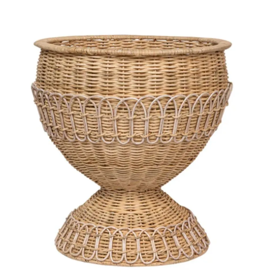 Rattan Urn Vase Table Decor Low Moq