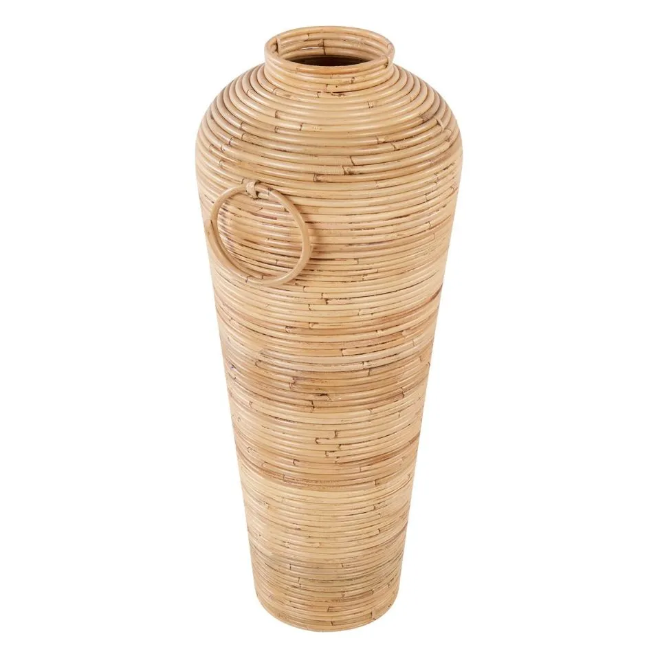 Rattan Urn Vase Table Decor Short Lead Time