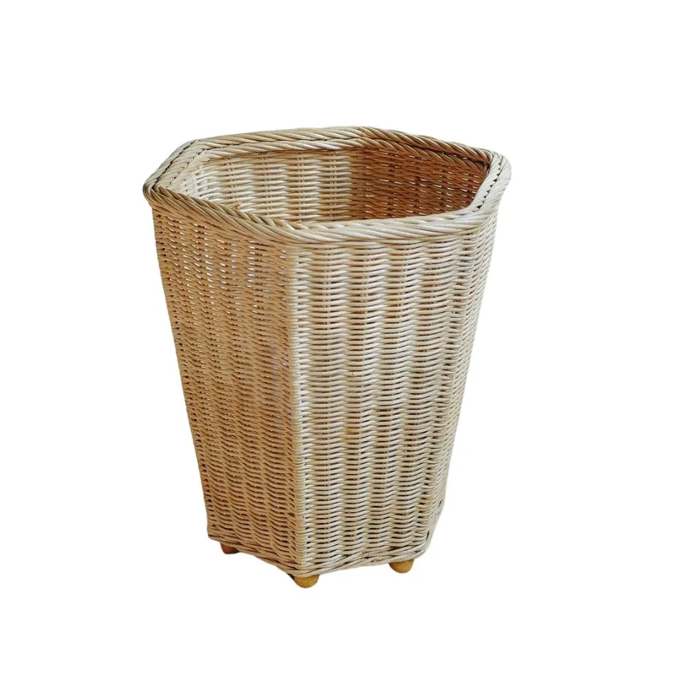 Rattan Waste Paper Basket Private Label