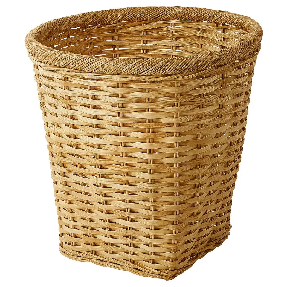 Rattan Waste Paper Basket Low Moq