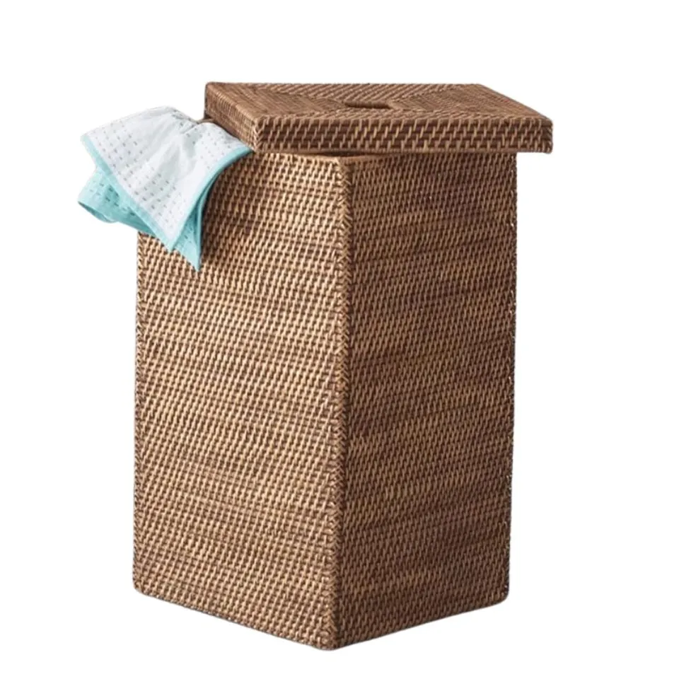 Rattan Wicker Laundry Hamper Private Label
