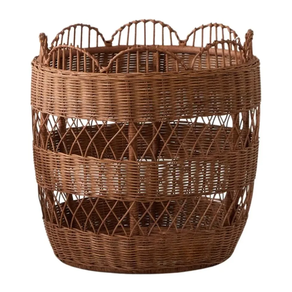 Rattan Wicker Storage Basket Handicraft