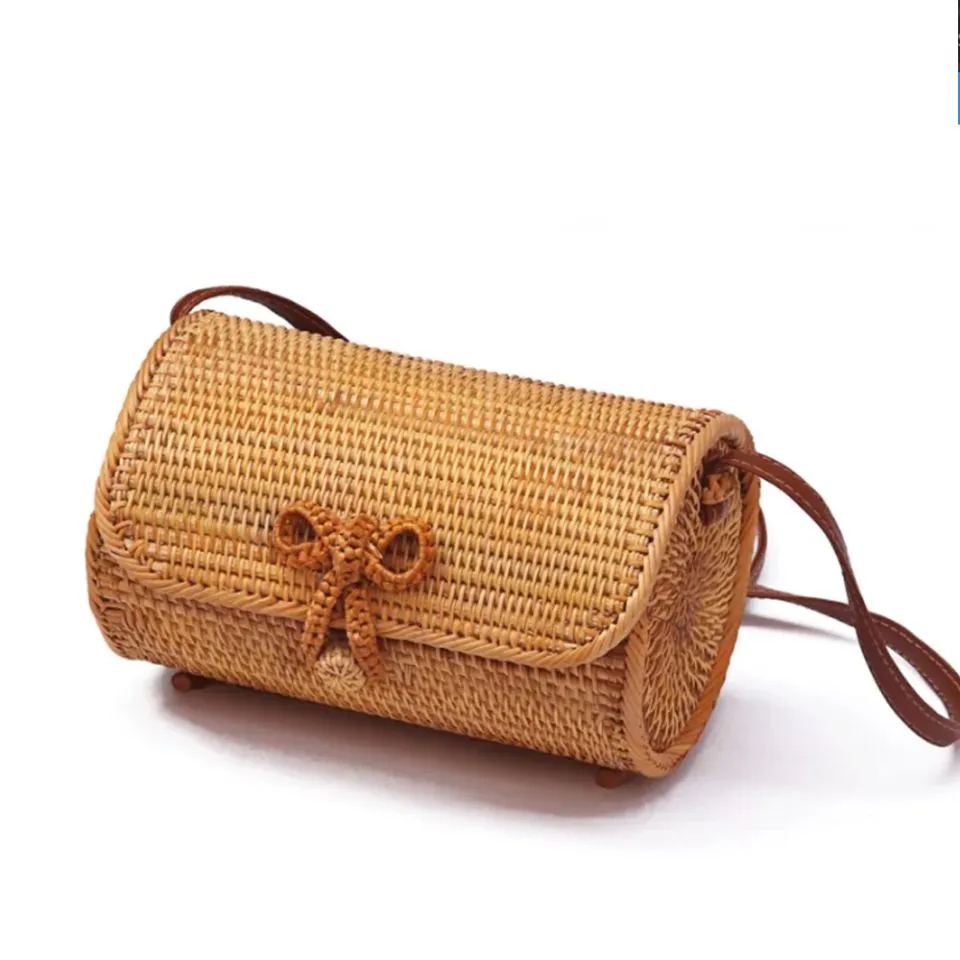 Rattan Woven Shoulder Bag Handicraft