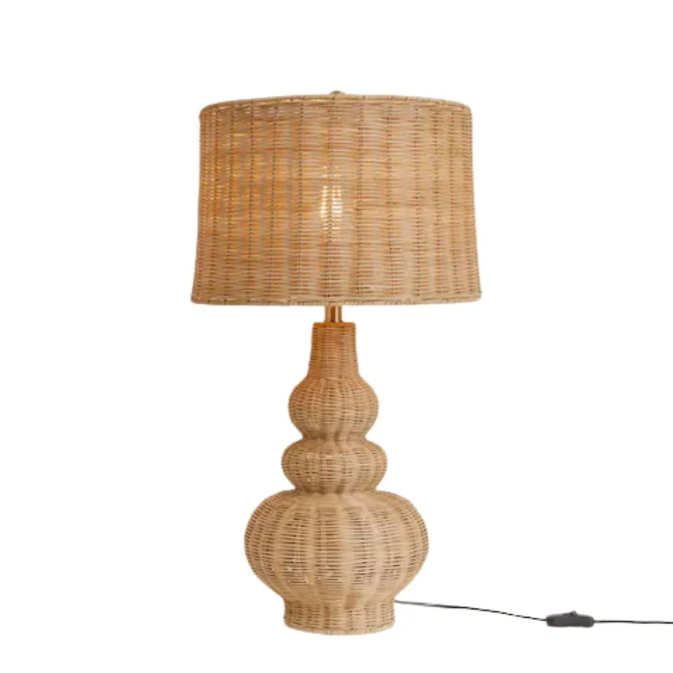 Rattan Woven Table Lamps Low Moq