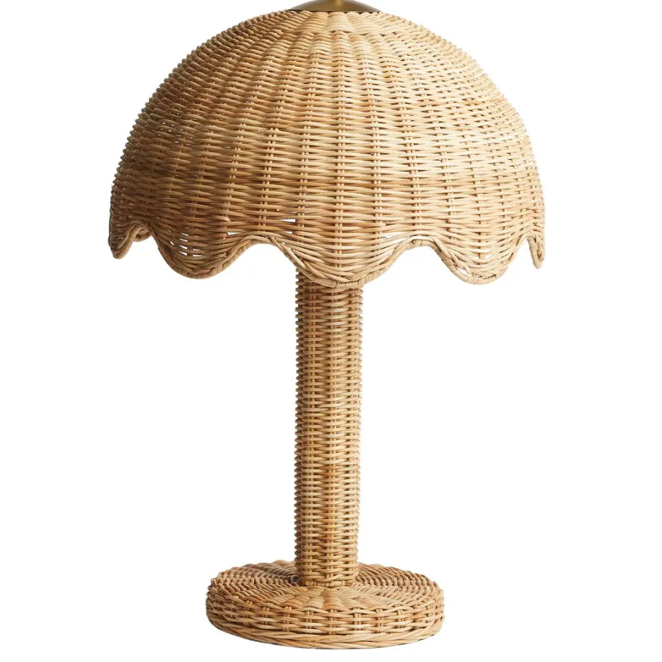 Rattan Woven Table Lamps Handicraft
