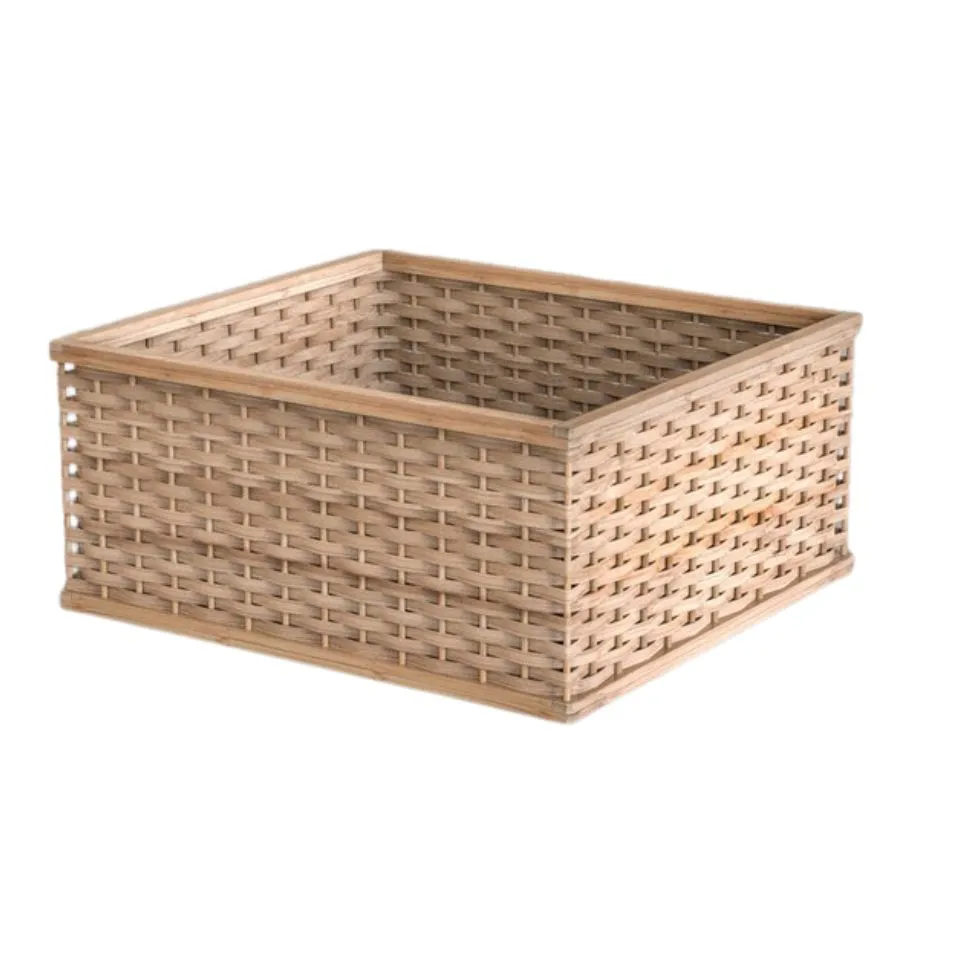 Rectangle Bamboo Storage Basket Wholesaler