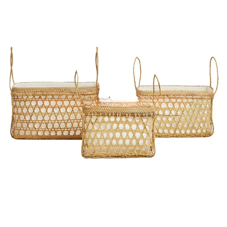 Rectangle Bamboo Storage Basket Short Lead Time
