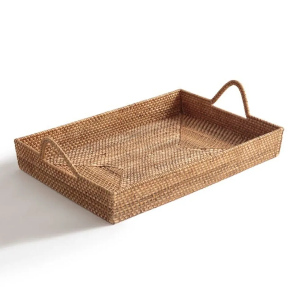 Rectangle Rattan Serving Tray Manufacturer