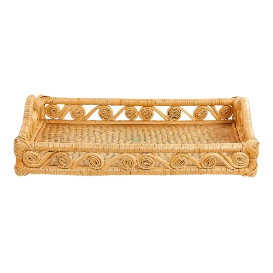 Rectangle Rattan Serving Tray Hight Quality