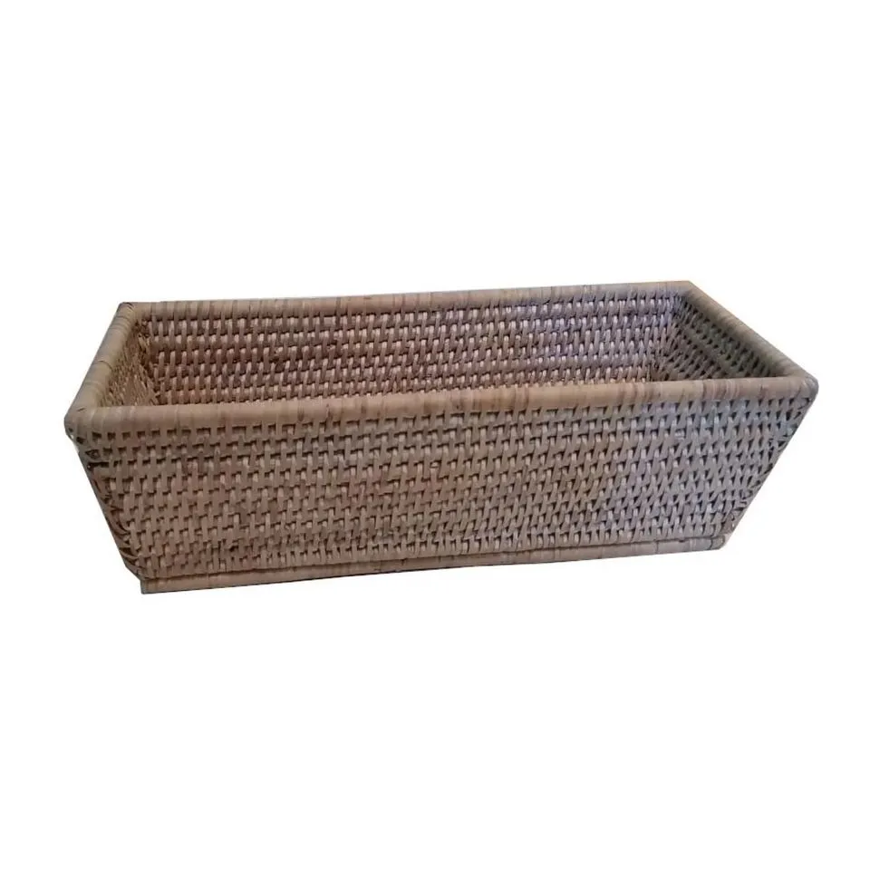 Rectangular Rattan Bread Basket Hight Quality