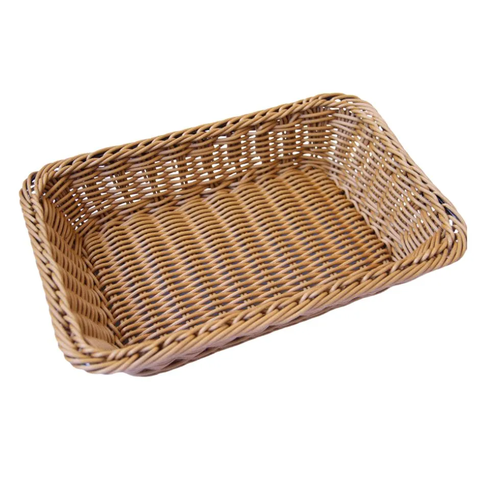 Rectangular Rattan Bread Basket Custom