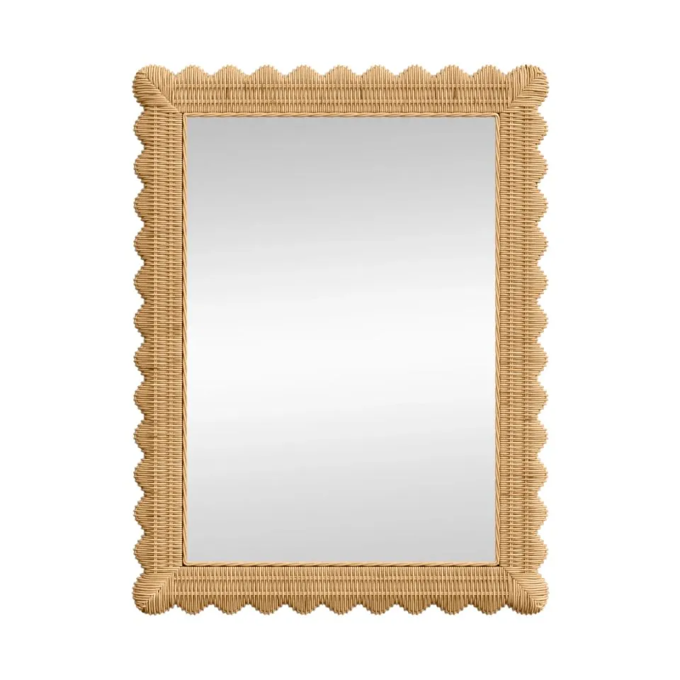 Rectangular Rattan Mirror Short Lead Time