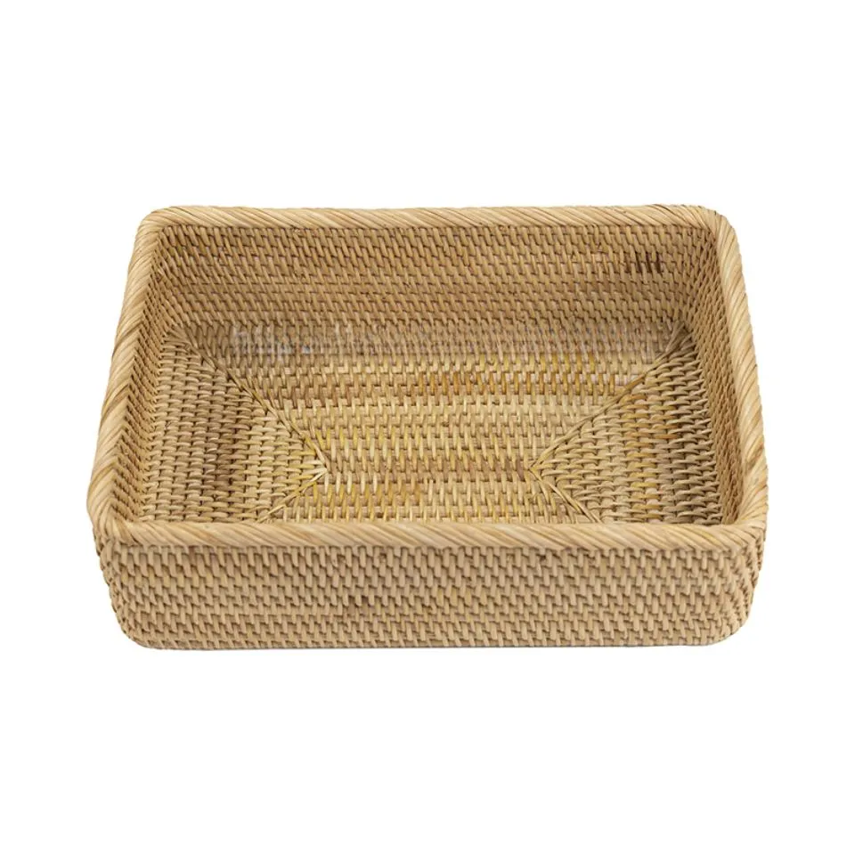 Rectangular Rattan Storage Boxes Private Label