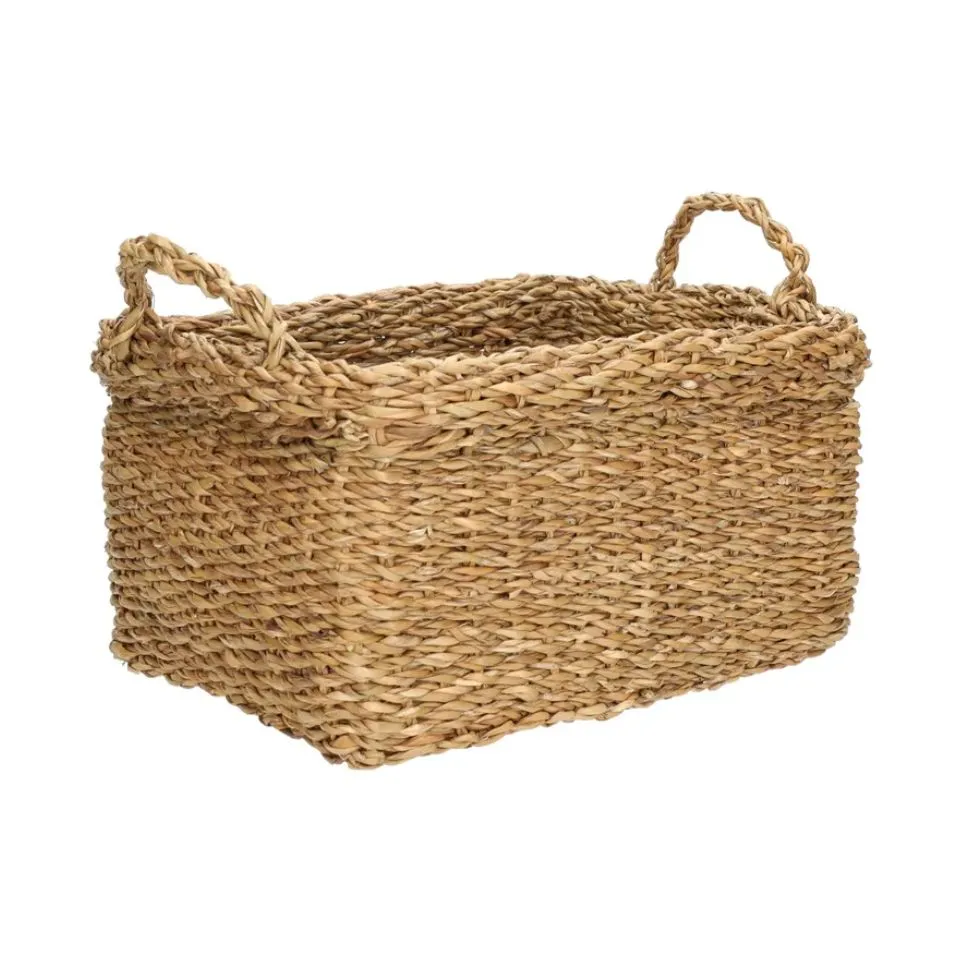 Rectangular Seagrass Storage Basket Short Lead Time