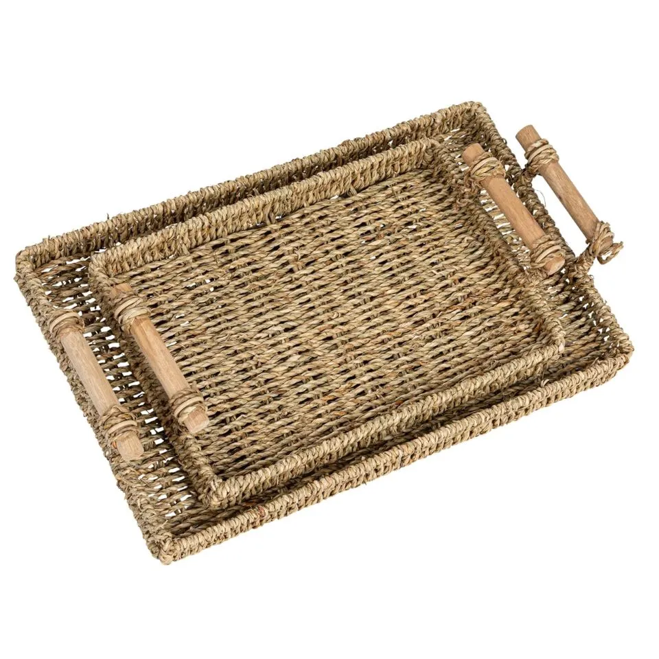 Rectangular Seagrass Tray Eco Friendly
