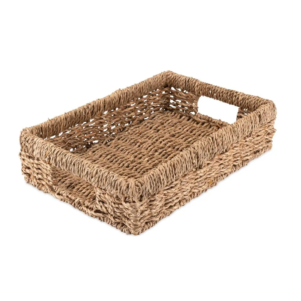 Rectangular Seagrass Tray Low Moq