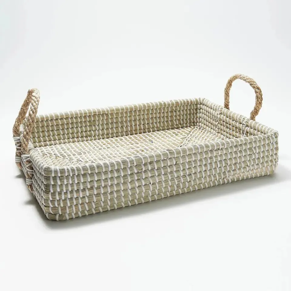 Rectangular Seagrass Tray Handicraft
