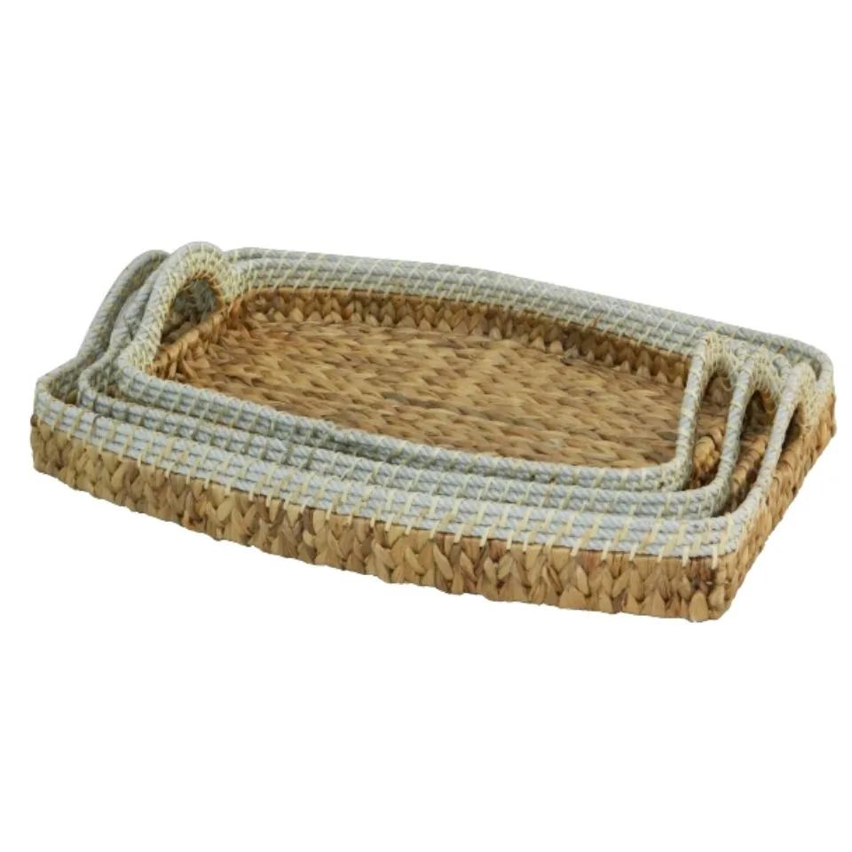 Rectangular Water Hyacinth Tray Low Moq