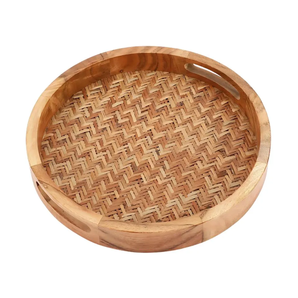 Round Bamboo Serving Tray OEM