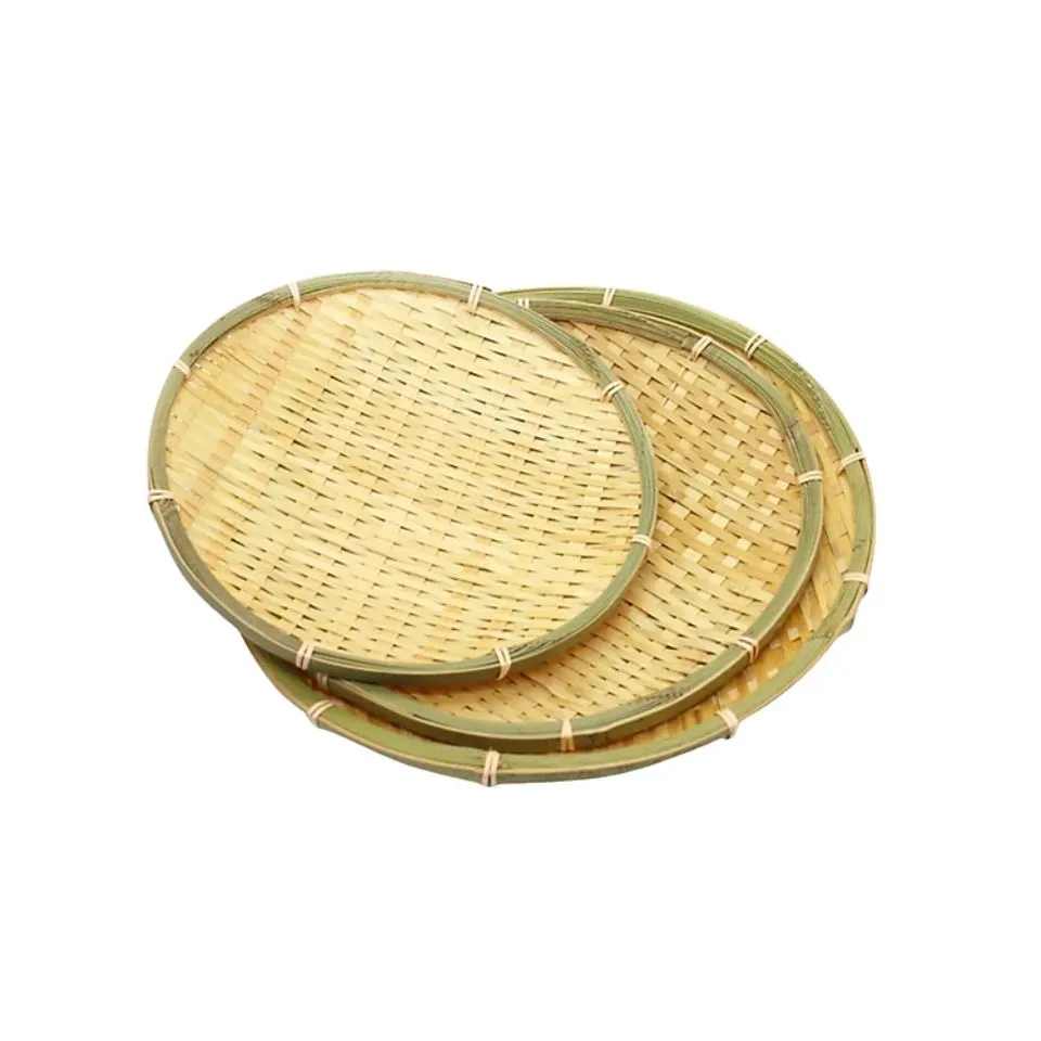 Round Bamboo Serving Tray Custom