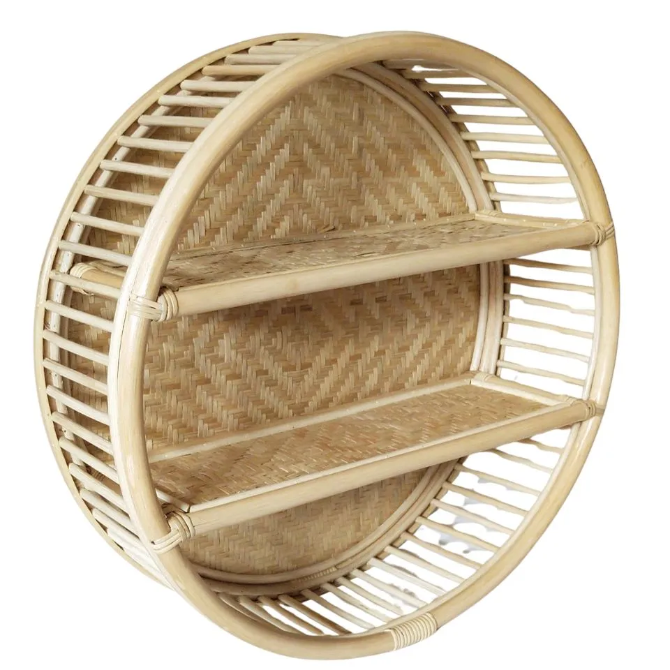 Round Bamboo Wall Shelf Short Lead Time