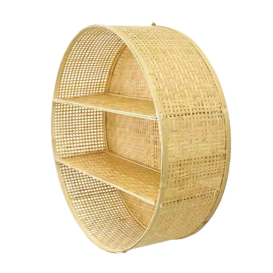 Round Bamboo Wall Shelf Hight Quality