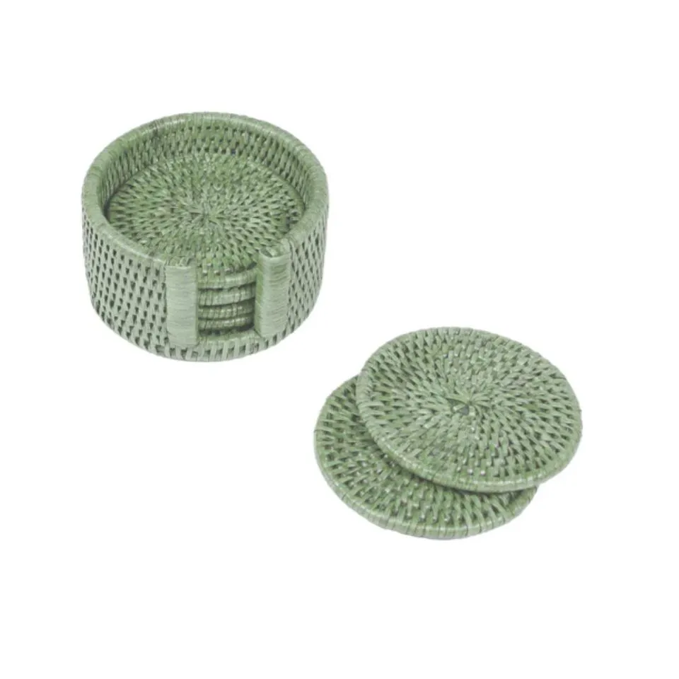 Round Rattan Coasters Low Moq