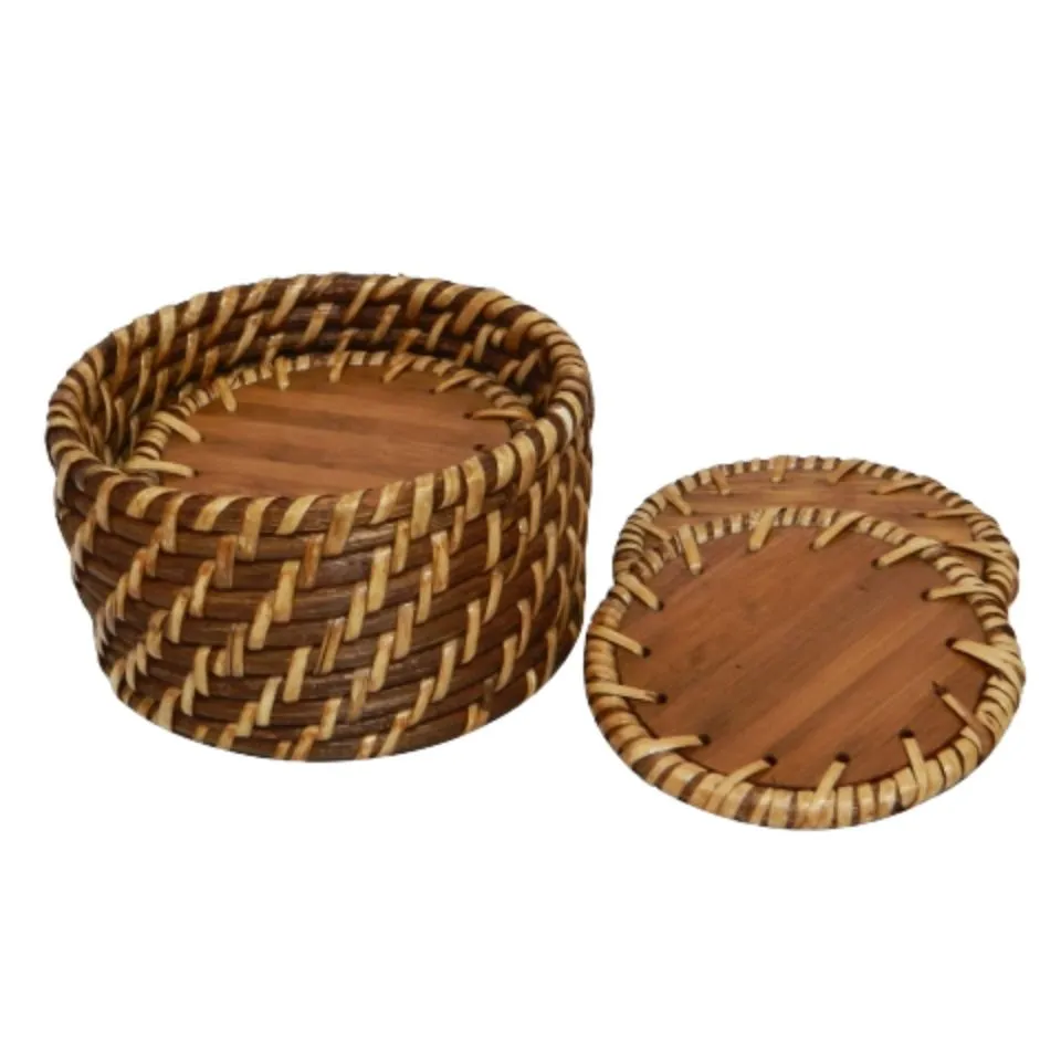 Round Rattan Coasters Manufacturer