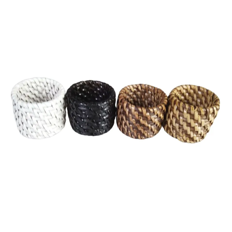 Round Rattan Napkin Rings Hight Quality