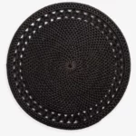 Patterned Round Rattan Placemats Vietnam