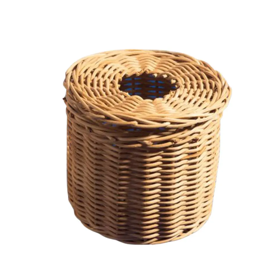 Round Rattan Tissue Napkin Box Manufacturer