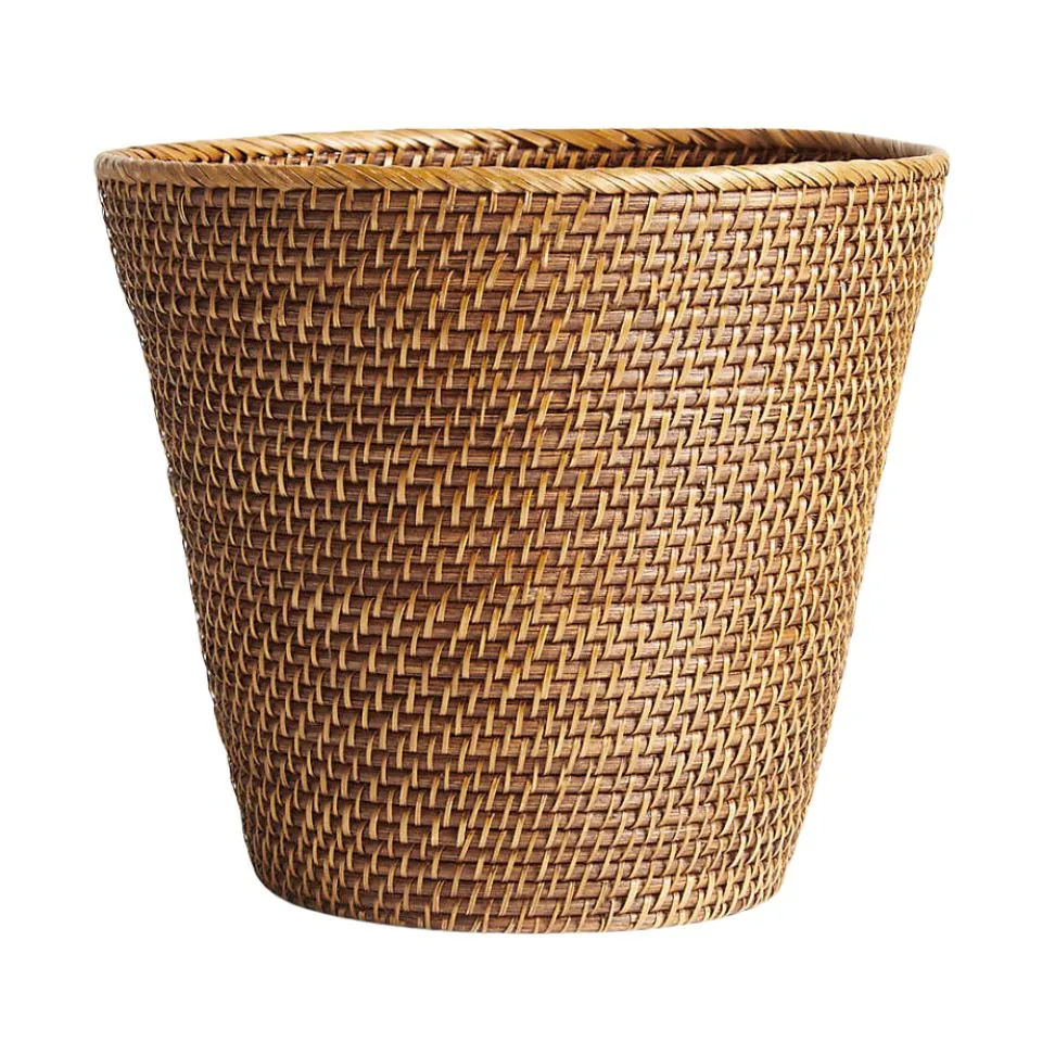 Round Rattan Trash Basket Vietnam