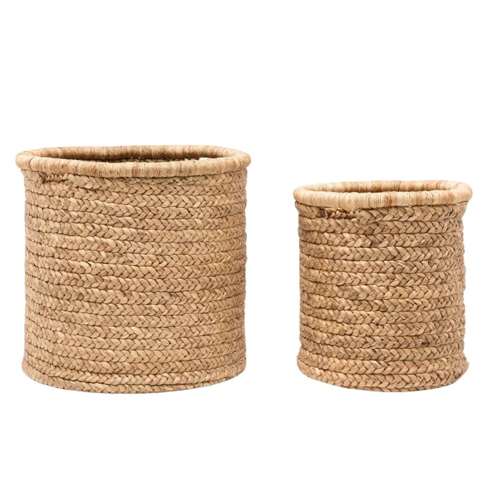 Round Water Hyacinth Basket Vietnam