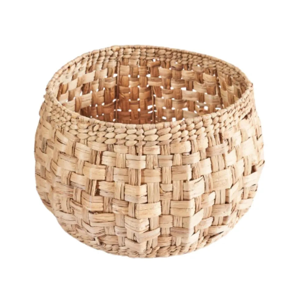 Round Water Hyacinth Basket Manufacturer