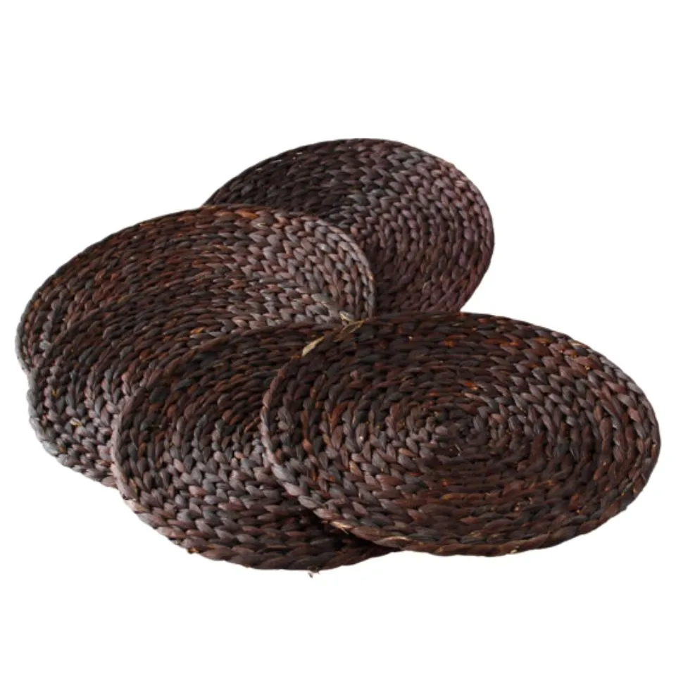 Round Water Hyacinth Placemats Custom