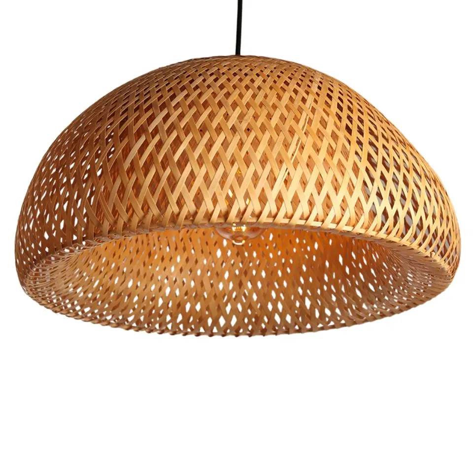 Woven Bamboo Lampshade Handicraft