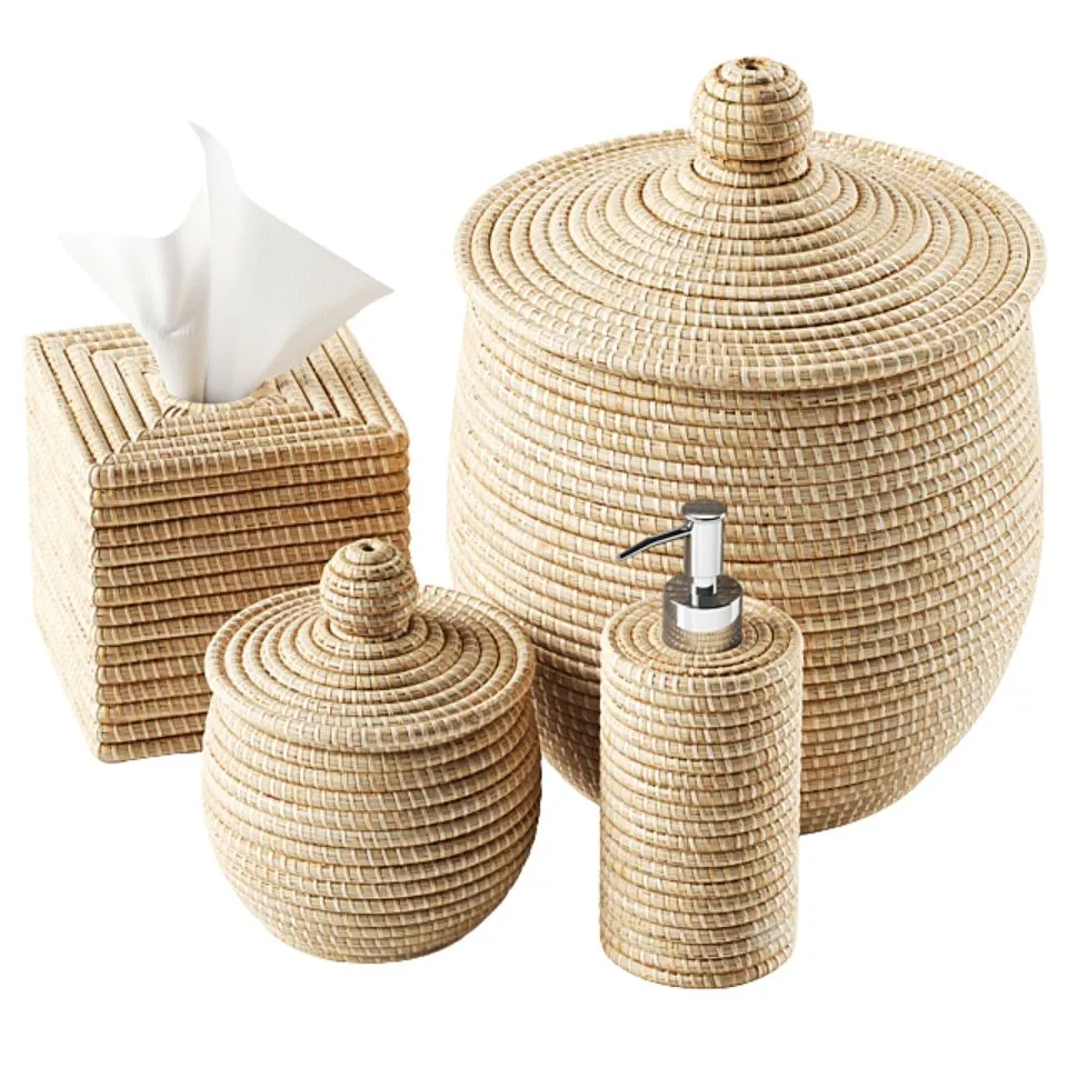 Seagrass Bathroom Set Custom