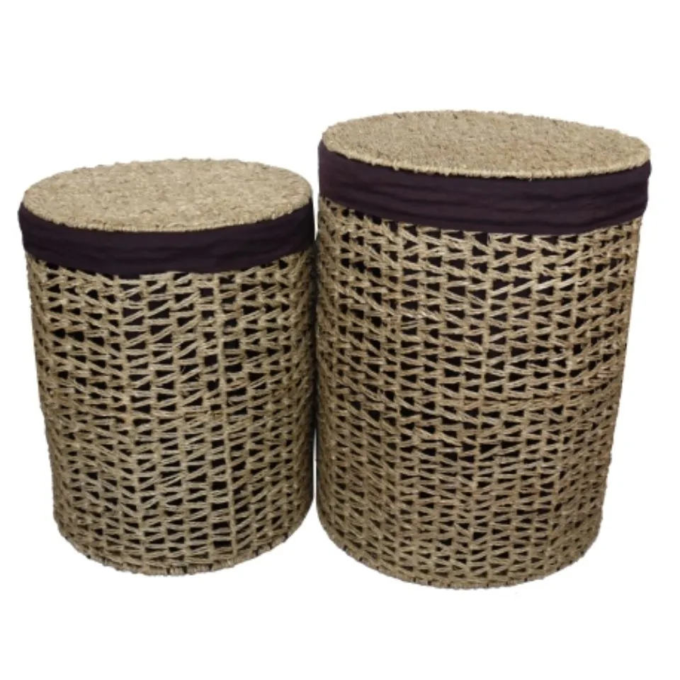 Seagrass Laundry Baskets with Lid Custom