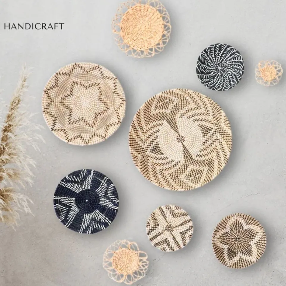 Handwoven seagrass home decor