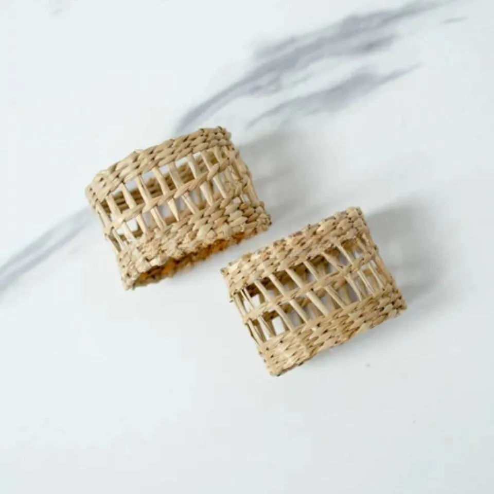 Seagrass Napkin Rings Custom