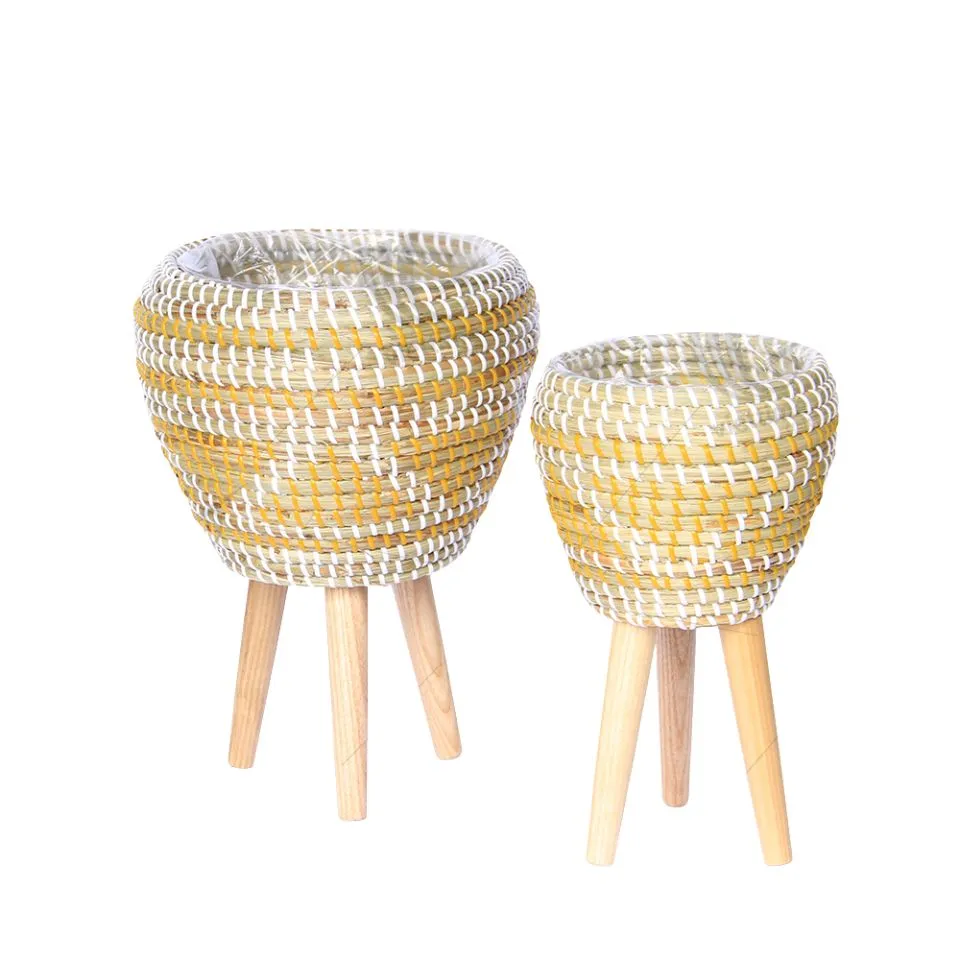 Seagrass Plant Stand Handicraft