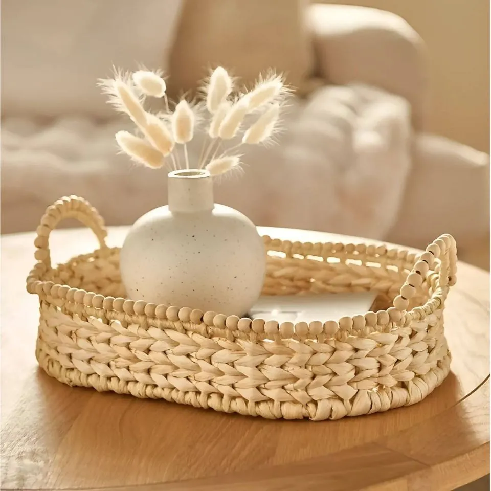 Woven Water Hyacinth serving tray