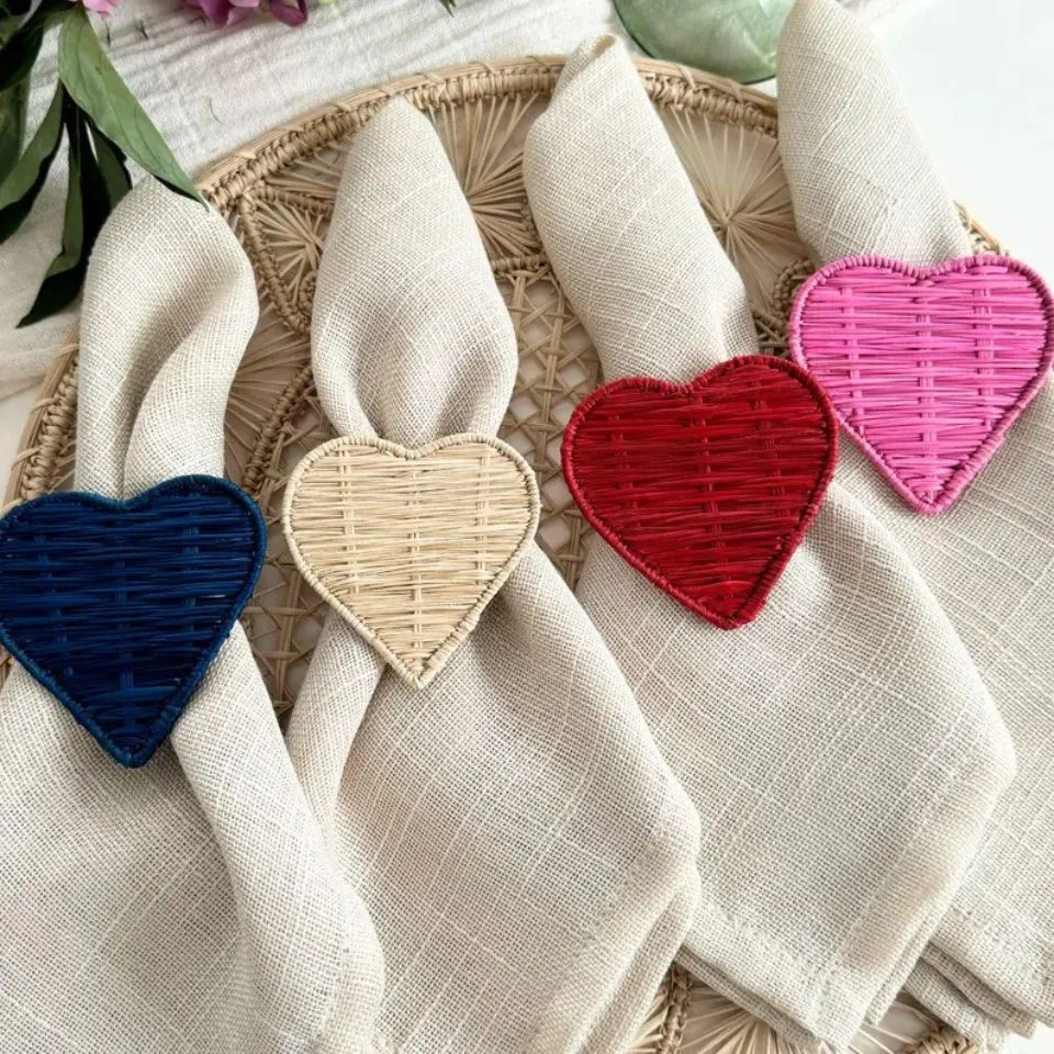 Shaped Rattan Napkin Rings OEM