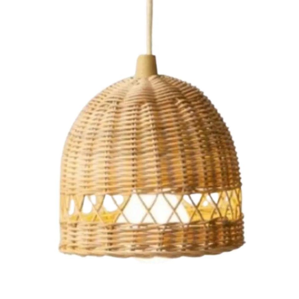 Small Dome Shaped Rattan Lampshade Low Moq