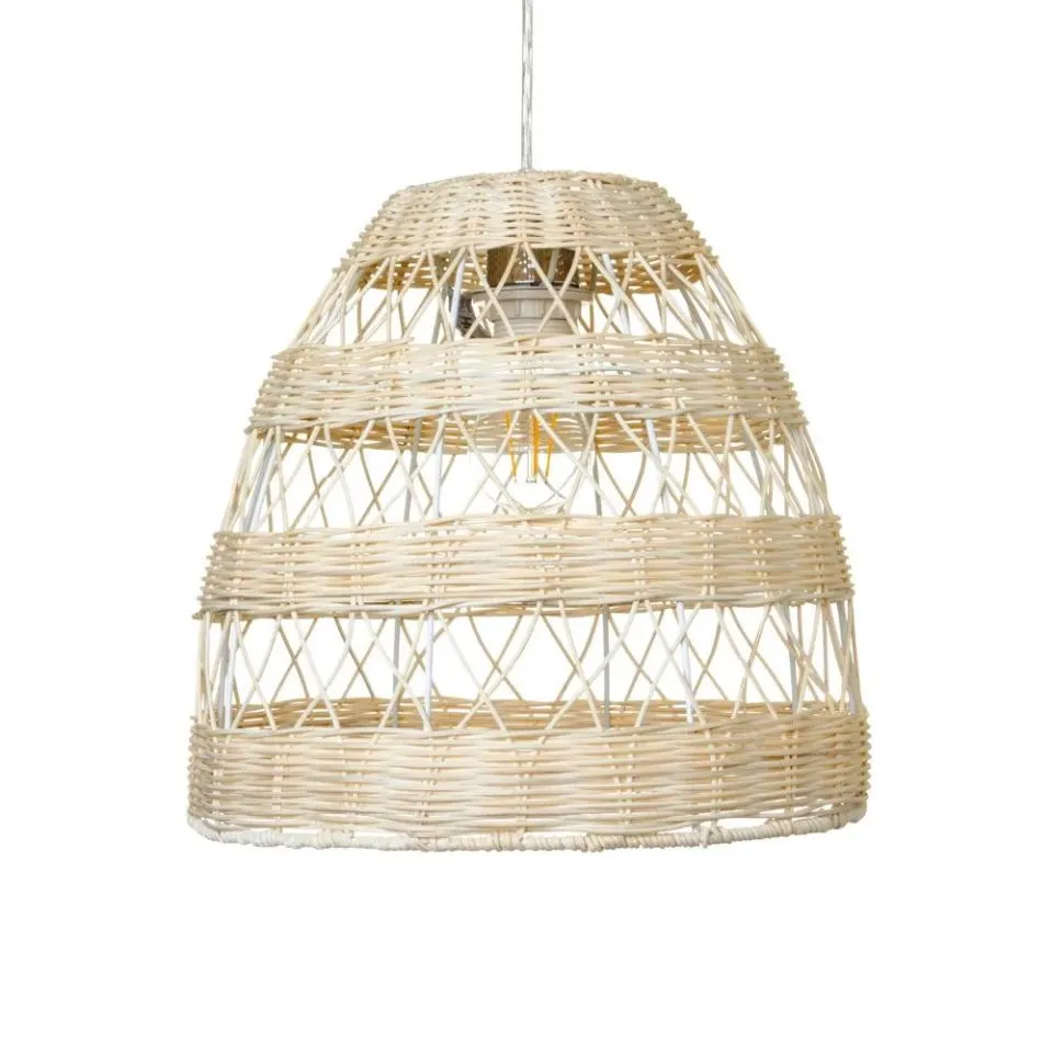 Small Dome Shaped Rattan Lampshade Custom