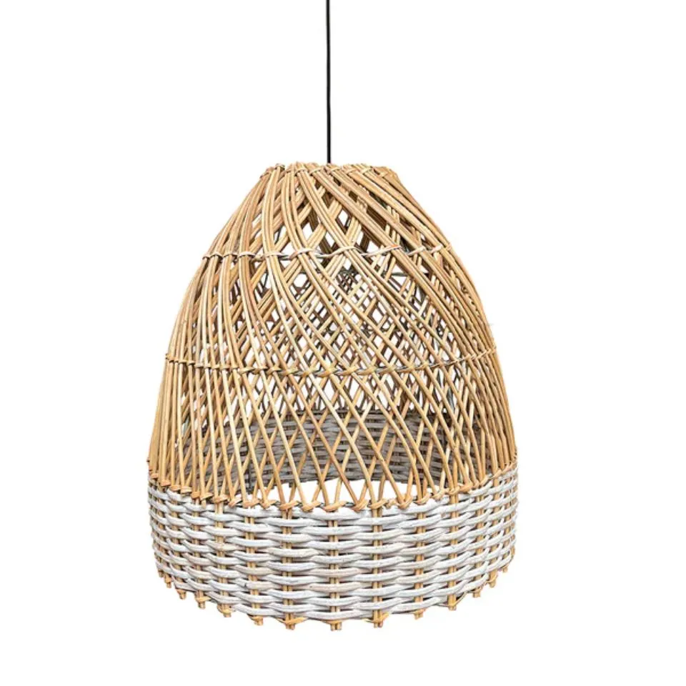 Small Dome Shaped Rattan Lampshade Hight Quality