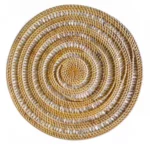 Handwoven Spiral Rattan Placemats Manufacturer