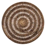 Handwoven Spiral Rattan Placemats Handicraft