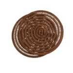 Handwoven Spiral Rattan Placemats Short Lead Time